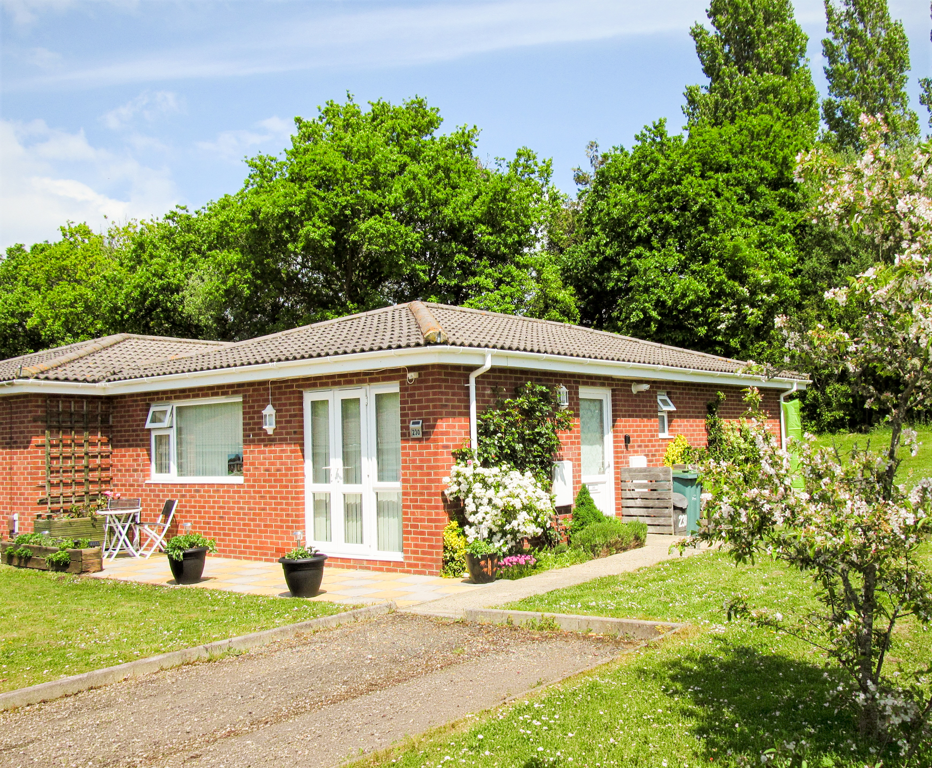 Exterior view of the bungalow
