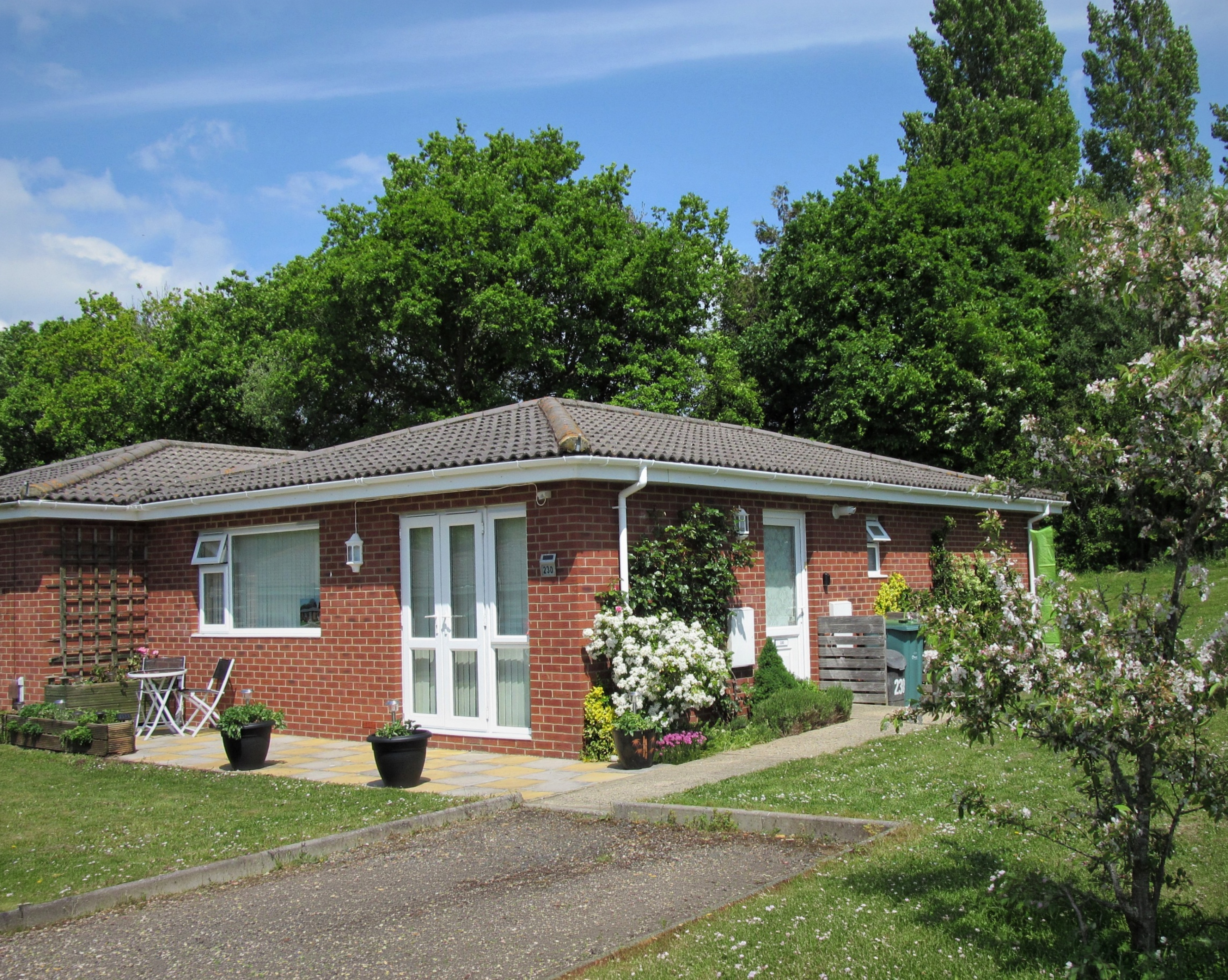 Exterior view of the bungalow
